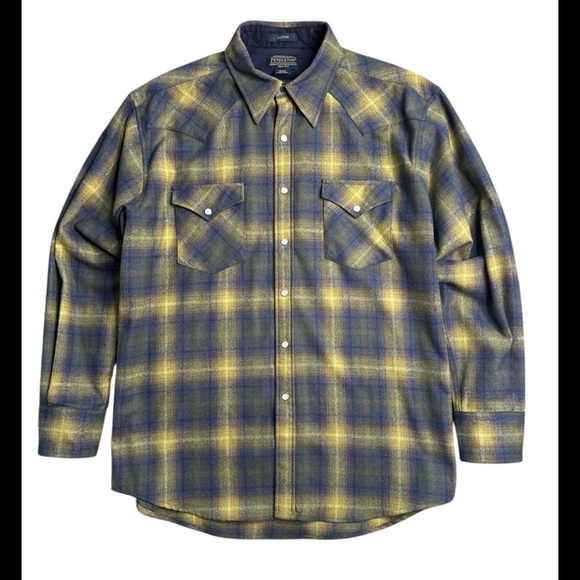 Pendleton Canyon Men´s green and Yellow Check Plaid...